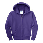 Port & Company PC90YZH Youth Core Fleece Full-Zip Hooded Sweatshirt