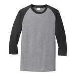 Port & Company PC55RS Core Blend 3/4-Sleeve Raglan Tee