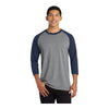 Port & Company PC55RS Core Blend 3/4-Sleeve Raglan Tee