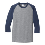 Port & Company PC55RS Core Blend 3/4-Sleeve Raglan Tee