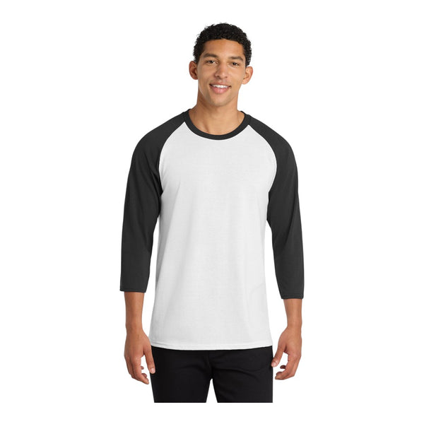 Port & Company PC55RS Core Blend 3/4-Sleeve Raglan Tee
