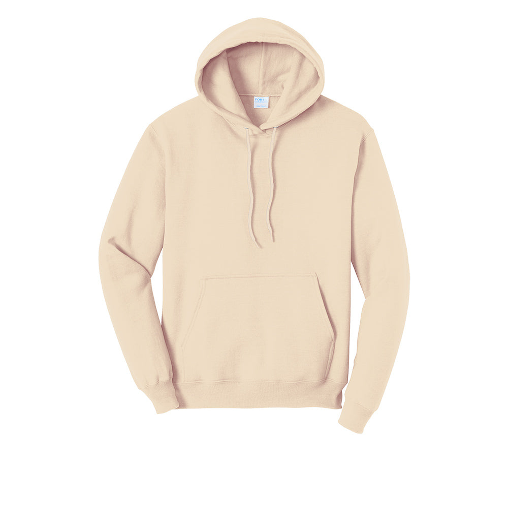 Port & Company PC78H Core Fleece Pullover Hooded Sweatshirt - Creme ...