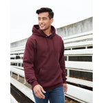 Port & Company PC78H Core Fleece Pullover Hooded Sweatshirt - Maroon