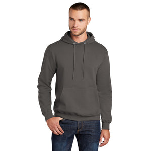 Port & Company PC78H Core Fleece Pullover Hooded Sweatshirt - Charcoal - 