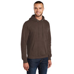 Port & Company PC78H Core Fleece Pullover Hooded Sweatshirt - Heather Dark Chocolate Brown