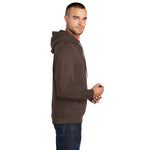 Port & Company PC78H Core Fleece Pullover Hooded Sweatshirt - Heather Dark Chocolate Brown
