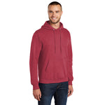 Port & Company PC78H Core Fleece Pullover Hooded Sweatshirt - Heather Red