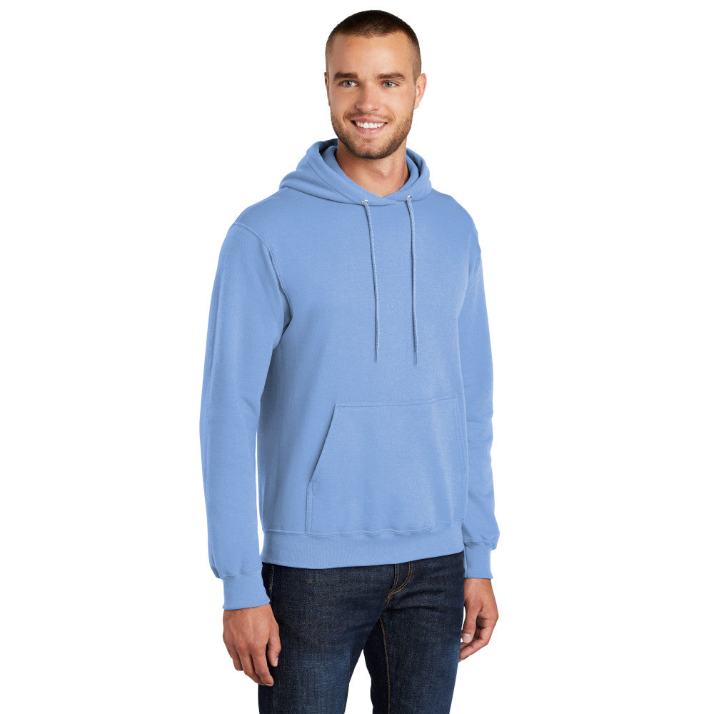 Port & Company PC78H Core Fleece Pullover Hooded Sweatshirt - Light Bl ...