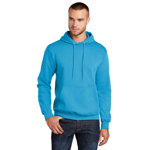 Port & Company PC78H Core Fleece Pullover Hooded Sweatshirt - Neon Blue