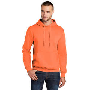 Port & Company PC78H Core Fleece Pullover Hooded Sweatshirt - Neon Orange - 