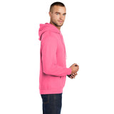 Port & Company PC78H Core Fleece Pullover Hooded Sweatshirt - Neon Pink