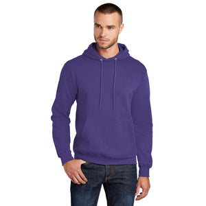 Port & Company PC78H Core Fleece Pullover Hooded Sweatshirt - Purple - 
