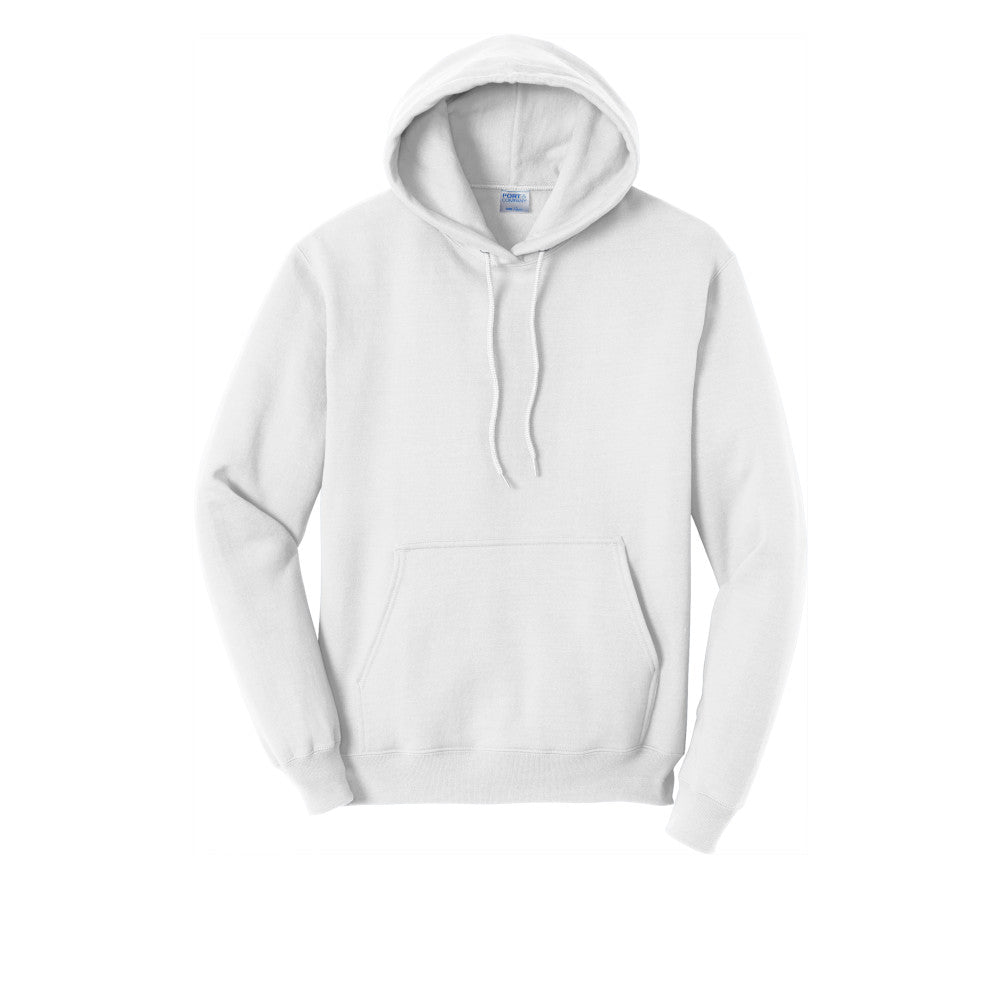 Port & Company PC78H Core Fleece Pullover Hooded Sweatshirt - White ...