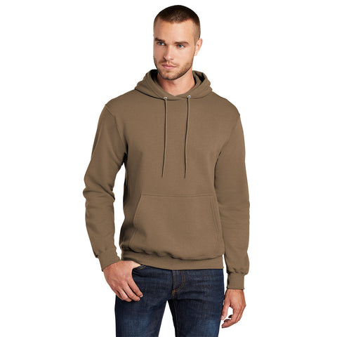 Port & Company PC78H Core Fleece Pullover Hooded Sweatshirt - Woodland Brown
