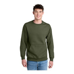 Port & Company PC78PKT Core Fleece Crewneck Pocket Sweatshirt