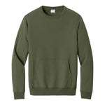 Port & Company PC78PKT Core Fleece Crewneck Pocket Sweatshirt