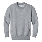Port & Company PC78YPKT Youth Core Fleece Crewneck Pocket Sweatshirt