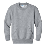 Port & Company PC78YPKT Youth Core Fleece Crewneck Pocket Sweatshirt