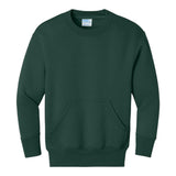 Port & Company PC78YPKT Youth Core Fleece Crewneck Pocket Sweatshirt