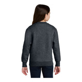 Port & Company PC78YPKT Youth Core Fleece Crewneck Pocket Sweatshirt