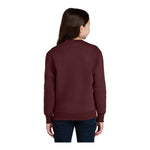Port & Company PC78YPKT Youth Core Fleece Crewneck Pocket Sweatshirt