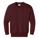 Port & Company PC78YPKT Youth Core Fleece Crewneck Pocket Sweatshirt