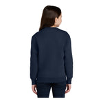 Port & Company PC78YPKT Youth Core Fleece Crewneck Pocket Sweatshirt