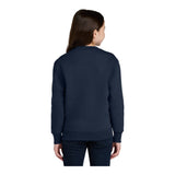 Port & Company PC78YPKT Youth Core Fleece Crewneck Pocket Sweatshirt