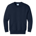 Port & Company PC78YPKT Youth Core Fleece Crewneck Pocket Sweatshirt