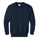 Port & Company PC78YPKT Youth Core Fleece Crewneck Pocket Sweatshirt