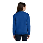 Port & Company PC78YPKT Youth Core Fleece Crewneck Pocket Sweatshirt