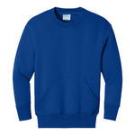 Port & Company PC78YPKT Youth Core Fleece Crewneck Pocket Sweatshirt
