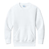 Port & Company PC78YPKT Youth Core Fleece Crewneck Pocket Sweatshirt