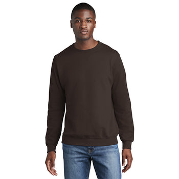 Port & Company PC78 Core Fleece Crewneck Sweatshirt - Dark Chocolate Brown