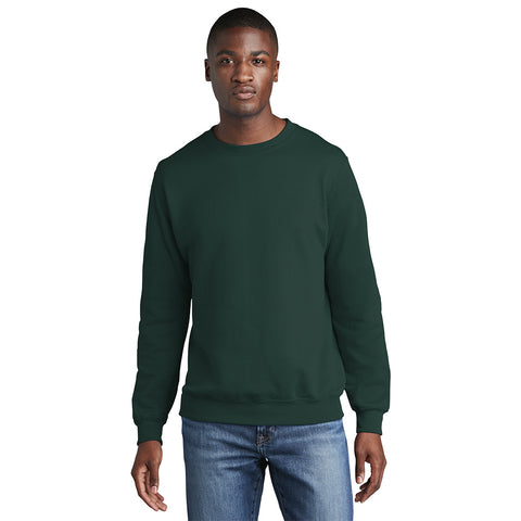 Port & Company PC78 Core Fleece Crewneck Sweatshirt - Dark Green