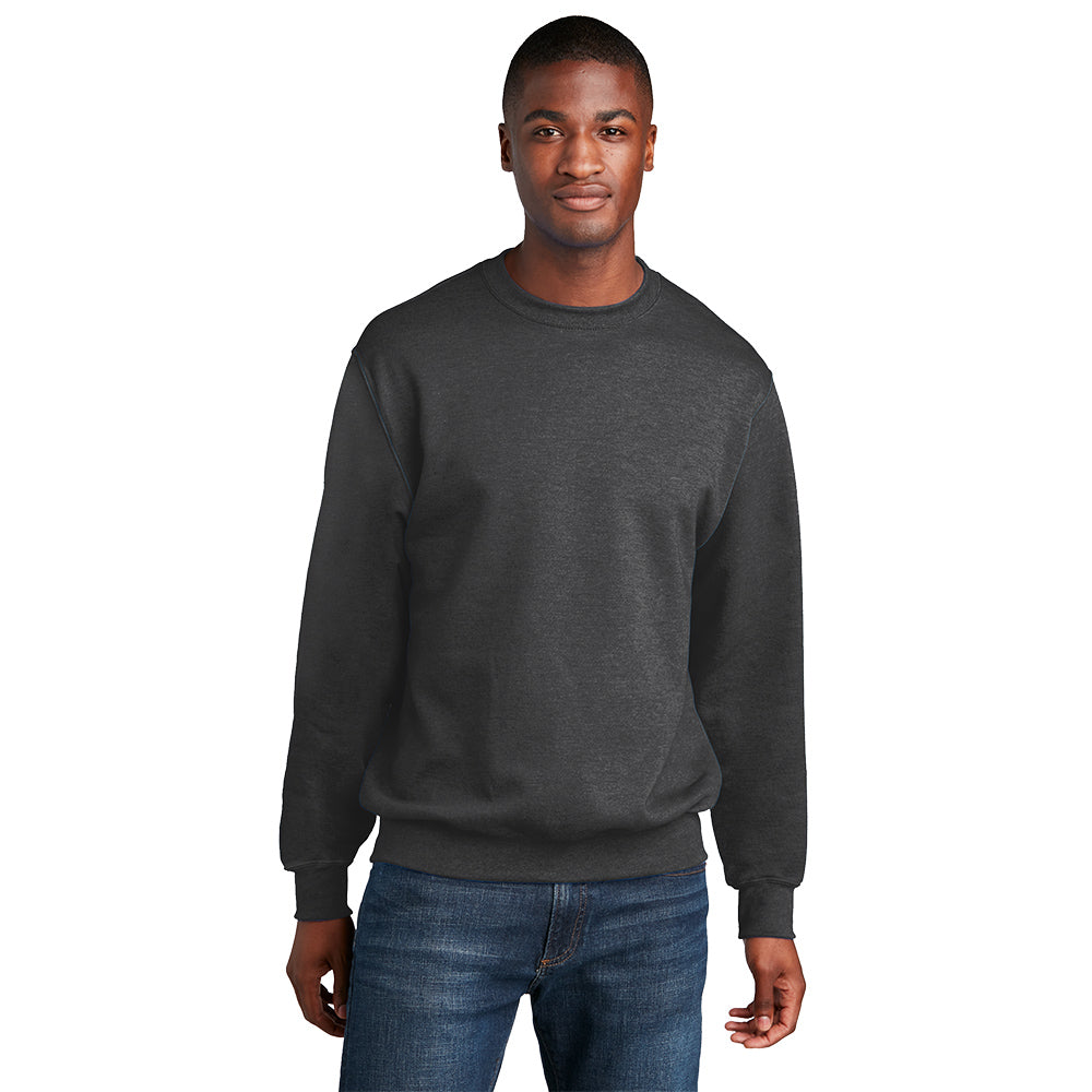 Port Company PC78 Core Fleece Crewneck Sweatshirt Dark Heather