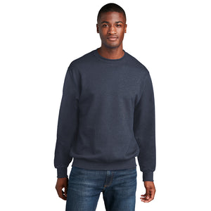 Port & Company PC78 Core Fleece Crewneck Sweatshirt - Heather Navy - 
