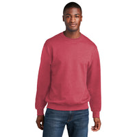 Port & Company PC78 Core Fleece Crewneck Sweatshirt - Heather Red