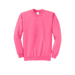 Port & Company PC78 Core Fleece Crewneck Sweatshirt - Neon Pink