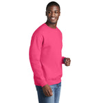Port & Company PC78 Core Fleece Crewneck Sweatshirt - Neon Pink