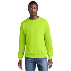 Port & Company PC78 Core Fleece Crewneck Sweatshirt - Neon Yellow - 