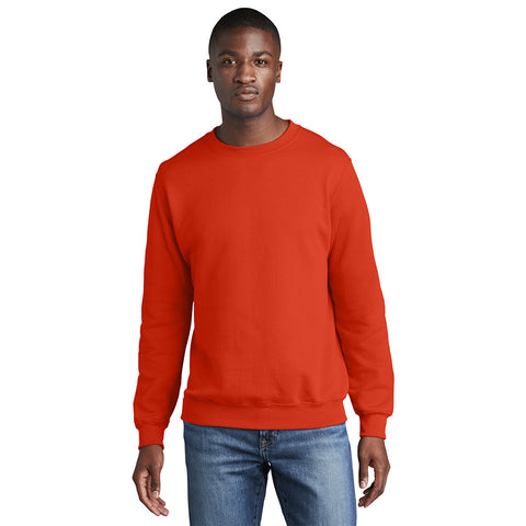 Port & Company PC78 Core Fleece Crewneck Sweatshirt - Orange