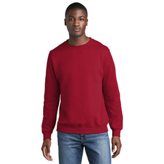 Port & Company PC78 Core Fleece Crewneck Sweatshirt - Red - 