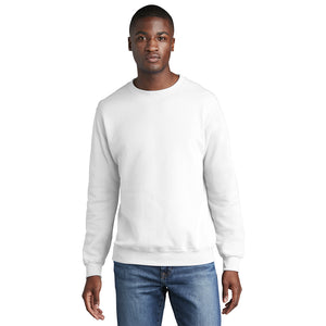 Port & Company PC78 Core Fleece Crewneck Sweatshirt - White - 