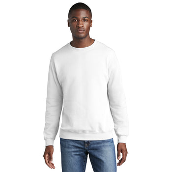 Port & Company PC78 Core Fleece Crewneck Sweatshirt - White