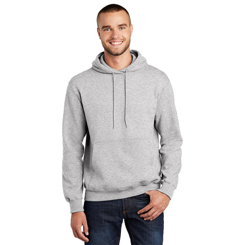 Port & Company PC90H Essential Fleece Pullover Hooded Sweatshirt - Ash