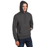 Port & Company PC90H Essential Fleece Pullover Hooded Sweatshirt - Charcoal