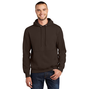 Port & Company PC90H Essential Fleece Pullover Hooded Sweatshirt - Dark Chocolate Brown - 