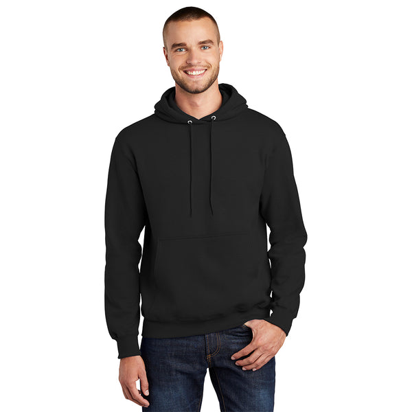Port & Company PC90H Essential Fleece Pullover Hooded Sweatshirt - Jet Black