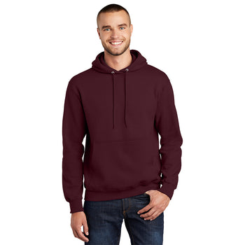 Port & Company PC90H Essential Fleece Pullover Hooded Sweatshirt - Maroon